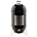22 in. Smokey Mountain Cooker Smoker in Black with Cover and Built-In Thermometer